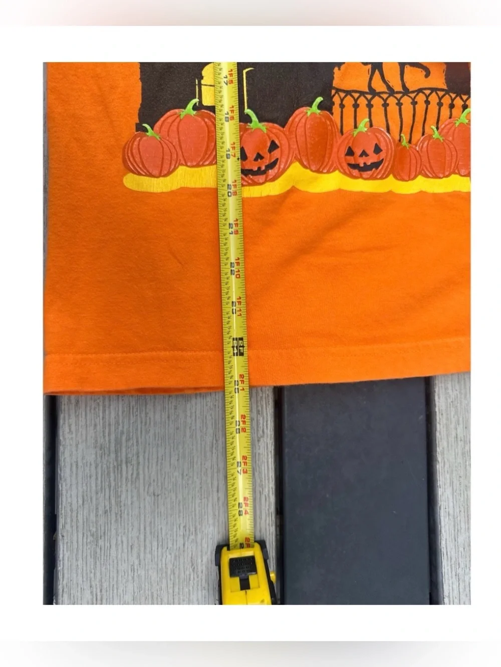 Happy Halloween Orange T-Shirt Size Youth Large